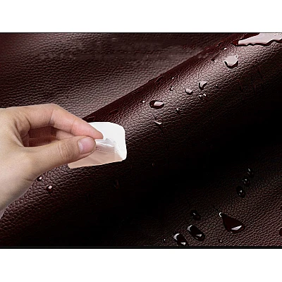 Sul autoadeziv din piele ecologica (imitatie piele) 0.75 x 2.5m Wenghe (Maro inchis) cu textura Sul autoadeziv din piele ecologica (imitatie piele) 0.75 x 2.5m Wenghe (Maro inchis) cu textura