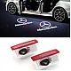 Set 2 Holograme LED cu LOGO MERCEDES BENZ pentru Portiere