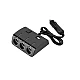 Priza auto cu 5 intrari NEON buton On/OFF 120W OLESON 1506 Priza auto cu 5 intrari NEON buton On/OFF 120W OLESON 1506