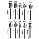 Set 10 Freze de Carbura MICI 3-6 MM  pentru Metal