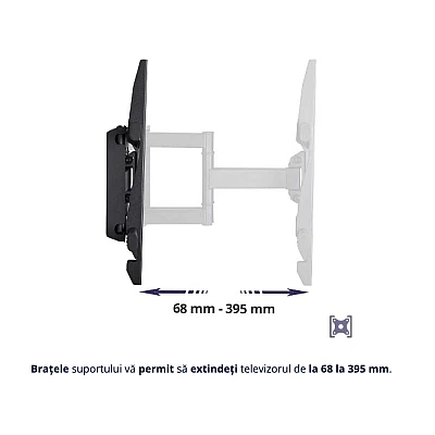 Suport pentru Televizor Negru HY206E Suport pentru Televizor Negru HY206E