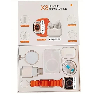 Set Ceas Smartwatch X8 Unique Combination sport Bluetooth Magnetic Battery Pack Set Ceas Smartwatch X8 Unique Combination sport Bluetooth Magnetic Battery Pack