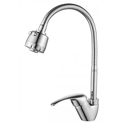 Baterie bucatarie ITALOMIX Pipa flexibila, Perlator 2 functii Crom Baterie bucatarie ITALOMIX Pipa flexibila, Perlator 2 functii Crom