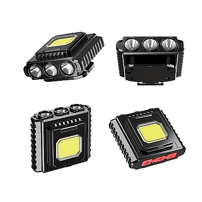 Lanterna de cap LY 801 Cob + 3 Led reglabila Lanterna de cap LY 801 Cob + 3 Led reglabila