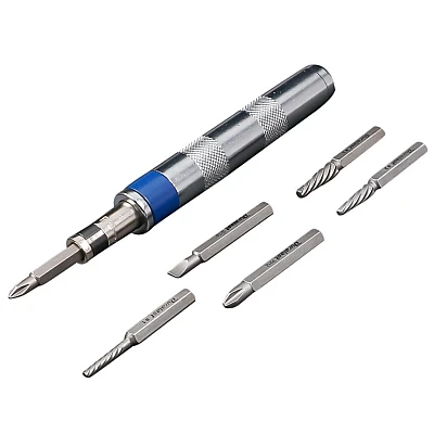 Set de surubelnita cu impact 7 in 1 cu antrenare 1/4 Set de surubelnita cu impact 7 in 1 cu antrenare 1/4