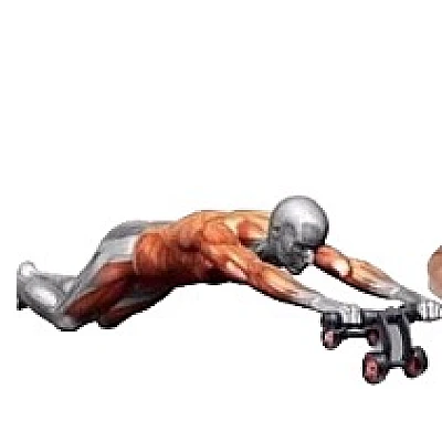 Aparat fitness cu 4 roti JS285 pentru abdomen si spate
