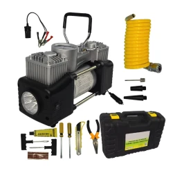 Trusa Compresor auto 12V PREMIUM cu 2 cilindri LIDER MX931 Trusa Compresor auto 12V PREMIUM cu 2 cilindri LIDER MX931