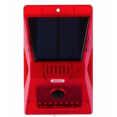 Lampa solara cu alarma pentru protectie si senzor de miscare telecomanda Q L911C Lampa solara cu alarma pentru protectie si senzor de miscare telecomanda Q L911C