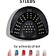 Lampa Profesionala 2 in 1 cu suport telefon 57 LED UV Display Digital Inductie Inteligenta AO 78034 Lampa Profesionala 2 in 1 cu suport telefon 57 LED UV Display Digital Inductie Inteligenta AO 78034