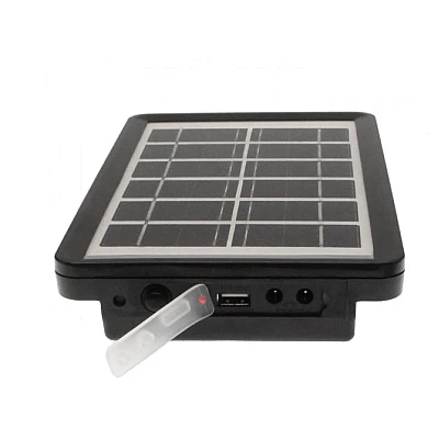 Set proiector solar cu LED 12 SMD 3W alb rece 6000K cu panou si port de incarcare USB Q D630 Andowl Set proiector solar cu LED 12 SMD 3W alb rece 6000K cu panou si port de incarcare USB Q D630 Andowl