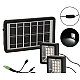 Set proiector solar cu LED 12 SMD 3W alb rece 6000K cu panou si port de incarcare USB Q D630 Andowl Set proiector solar cu LED 12 SMD 3W alb rece 6000K cu panou si port de incarcare USB Q D630 Andowl