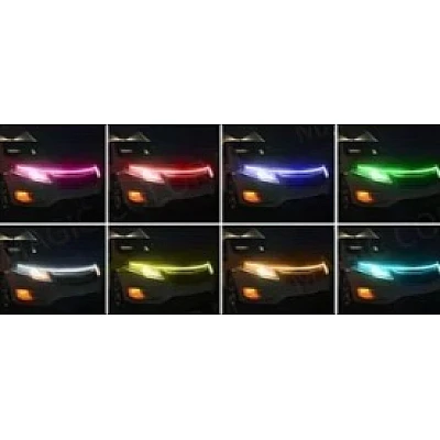 Banda decorativa LED Q D304 RGB pentru masina lungime 1,8m 12V cu aplicatie