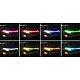 Banda decorativa LED Q D304 RGB pentru masina lungime 1,8m 12V cu aplicatie