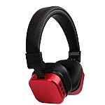 Casti wireless stereo Q EJ079 efect metalic pliabile culoare rosu / negru