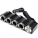 Priza auto 1504 cu 6 intrari  12V  In-Car negru MULTIPLICATOR