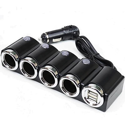 Priza auto 1504 cu 6 intrari 12V In-Car negru MULTIPLICATOR Priza auto 1504 cu 6 intrari 12V In-Car negru MULTIPLICATOR