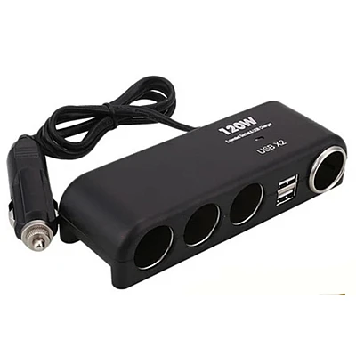 Priza auto No. 1525 cu 4 porturi de iesire si 2 USB Priza auto No. 1525 cu 4 porturi de iesire si 2 USB