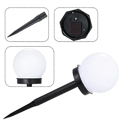 SET 4 Lampi solare X18 pentru gradina sau terasa in forma de GLOB SET 4 Lampi solare X18 pentru gradina sau terasa in forma de GLOB