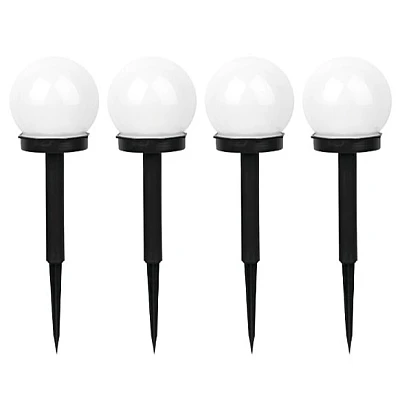 SET 4 Lampi solare X18 pentru gradina sau terasa in forma de GLOB SET 4 Lampi solare X18 pentru gradina sau terasa in forma de GLOB