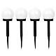 SET 4 Lampi solare X18 pentru gradina sau terasa in forma de GLOB SET 4 Lampi solare X18 pentru gradina sau terasa in forma de GLOB