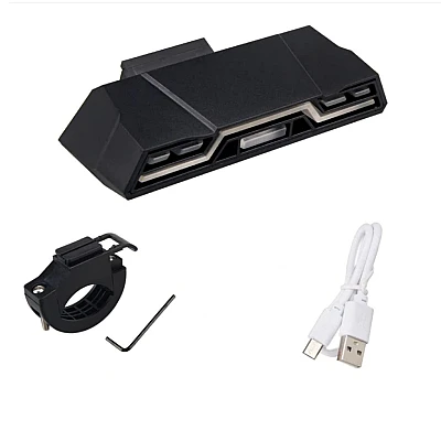STOP spate BK 1819 pentru bicicletă cu 6 moduri fixe / bliț reîncărcabilă prin USB STOP spate BK 1819 pentru bicicletă cu 6 moduri fixe / bliț reîncărcabilă prin USB