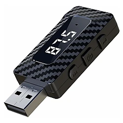 Bluetooth 2 in 1 receiver transmitter W3 cu display lcd pentru muzica pe frecventa radio