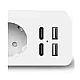 Prelungitor JORTAN OG2202 cu 2 prize 2 porturi USB si 2 Type C 2 metri Prelungitor JORTAN OG2202 cu 2 prize 2 porturi USB si 2 Type C 2 metri