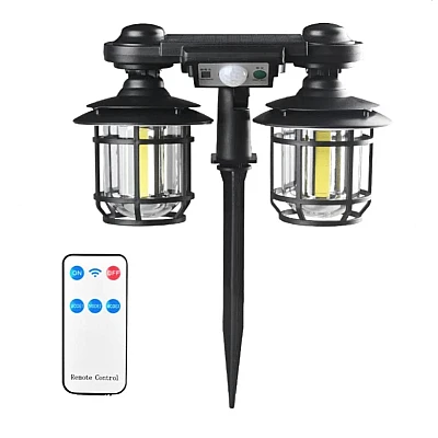 Felinar solar dublu 192 LED cu senzor miscare telecomanda si suport 30W cod JD 2217 Felinar solar dublu 192 LED cu senzor miscare telecomanda si suport 30W cod JD 2217