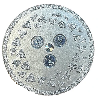 Disc diamantat galvanizat 2 fete diametru 65 mm prindere M14 Disc diamantat galvanizat 2 fete diametru 65 mm prindere M14
