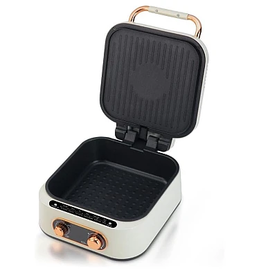 Multicooker RAF 3 In 1 Hot Pot Grill putere 1800W Alb