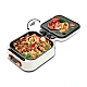 Multicooker RAF 3 In 1 Hot Pot Grill putere 1800W Alb