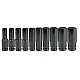 Set trusa tubulare impact Otel 10 piese 1/2 inch de la 8 la 24mm Negru Set trusa tubulare impact Otel 10 piese 1/2 inch de la 8 la 24mm Negru
