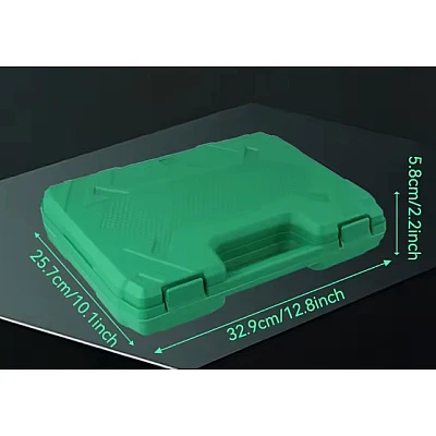 Trusa 20 tubulare de impact 1/2 de la 8 la 32 mm Verde Trusa 20 tubulare de impact 1/2 de la 8 la 32 mm Verde