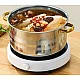 Set oale inox 10 piese cu manere si capace aurii