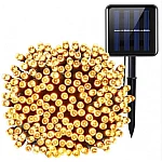 Instalatie Solara 10 Metri cu 100 LED liniara ALB CALD HS