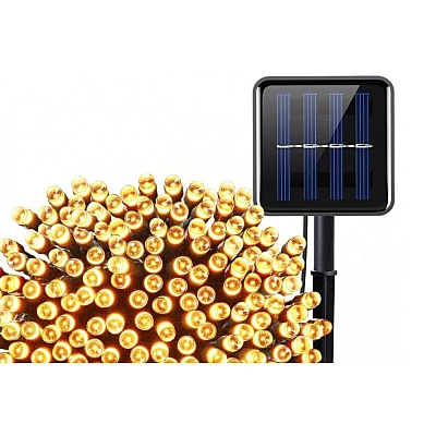 Instalatie Solara 10 Metri cu 100 LED liniara ALB CALD HS