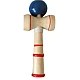 Kendama profesionala din lemn 21 cm model clasic cu bila ALBASTRA