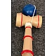 Kendama profesionala din lemn 21 cm model clasic cu bila ALBASTRA
