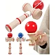 Kendama profesionala din lemn 21 cm model clasic cu bila ALBASTRA
