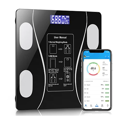 Cantar inteligent de diagnostic corporal Incarcare USB Conexiune Bluetooth Cantar inteligent de diagnostic corporal Incarcare USB Conexiune Bluetooth