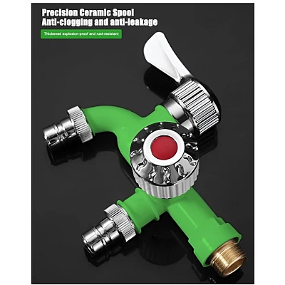 Robinet de apa cu dubla iesire de 1/2 inch interfata universala Robinet de apa cu dubla iesire de 1/2 inch interfata universala