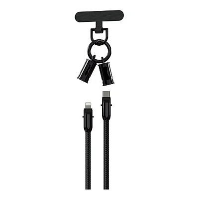 Cablu de date Type C la Lightning 30W cu curea si conexiune magnetica Andowl Q SJ16B Cablu de date Type C la Lightning 30W cu curea si conexiune magnetica Andowl Q SJ16B