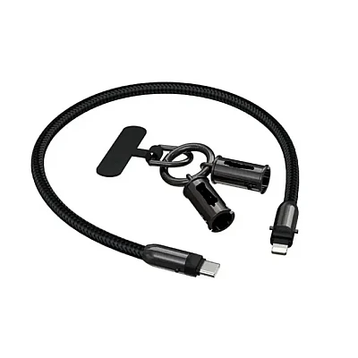 Cablu de date Type C la Lightning 30W cu curea si conexiune magnetica Andowl Q SJ16B Cablu de date Type C la Lightning 30W cu curea si conexiune magnetica Andowl Q SJ16B