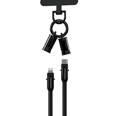Cablu de date Type C la Lightning 30W cu curea si conexiune magnetica Andowl Q SJ16B Cablu de date Type C la Lightning 30W cu curea si conexiune magnetica Andowl Q SJ16B