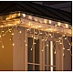 Instalatie 20 metri ALB CALD 500 LED tip turturi franjuri