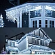 Instalatie 20 metri ALB CALD 500 LED tip turturi franjuri Instalatie 20 metri ALB CALD 500 LED tip turturi franjuri