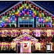 Instalatie 30 metri MULTICOLOR 1200 LED tip turturi franjuri