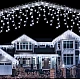 Instalatie 30 metri ALB RECE 1200 LED tip turturi franjuri Instalatie 30 metri ALB RECE 1200 LED tip turturi franjuri