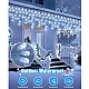 Instalatie 30 metri ALB RECE 1200 LED tip turturi franjuri Instalatie 30 metri ALB RECE 1200 LED tip turturi franjuri