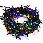 Instalatie liniara 100 LED 9m lumineaza intermitent MULTICOLOR